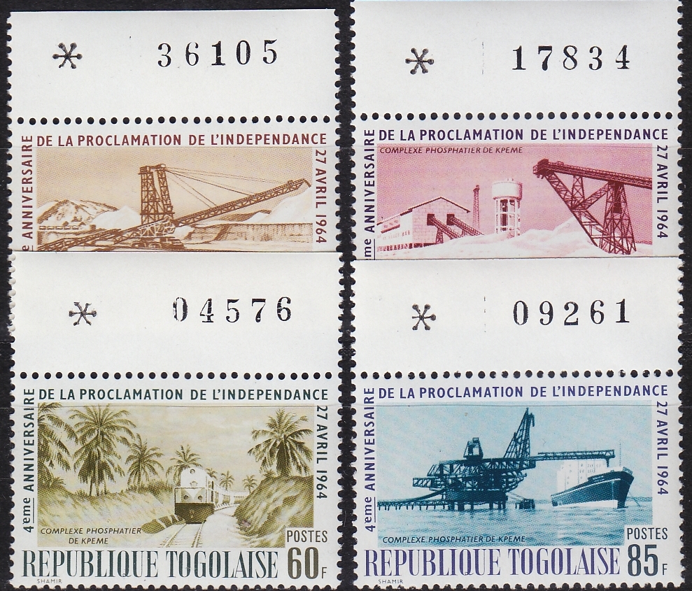 Buy TOGO [1964] MiNr 0422-25 ( **/mnh )