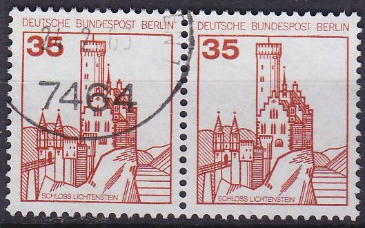 Buy GERMANY BERLIN [1982] MiNr 0673 A ( O/used ) [01] Burgen Schlösser 2er