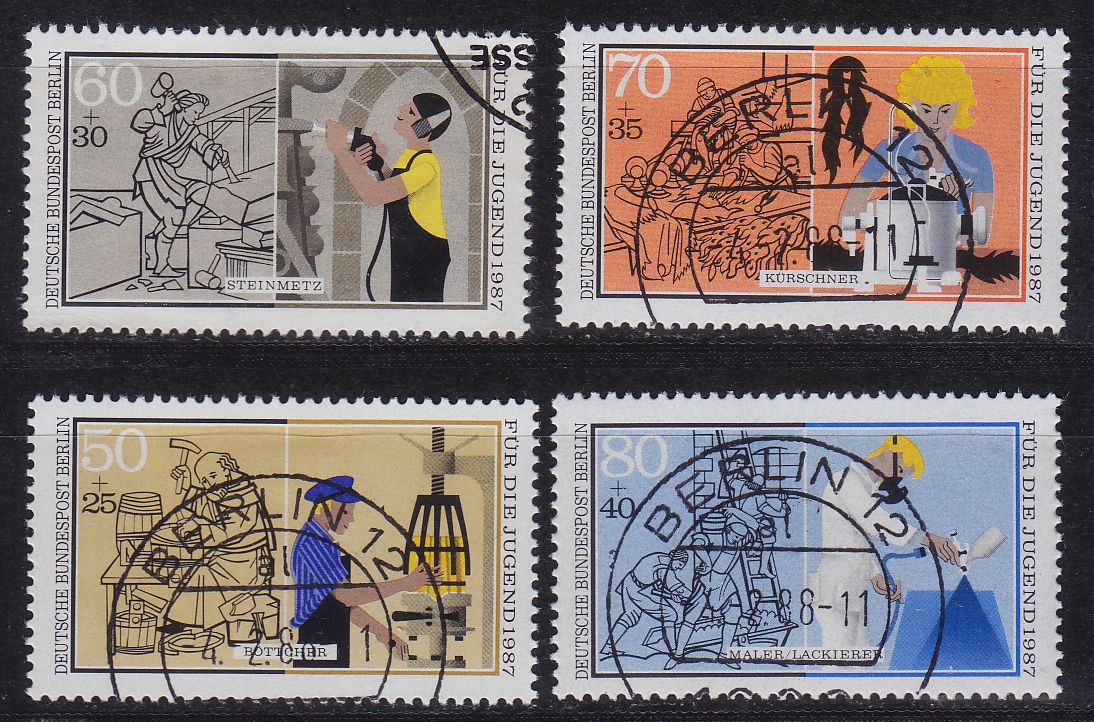 Buy GERMANY BERLIN [1987] MiNr 0780-83 ( O/used ) Berufe