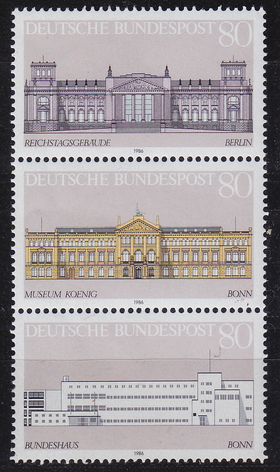 Buy GERMANY BUND [1986] MiNr 1287-89 ( **/mnh ) [01] Bauwerke Zdr