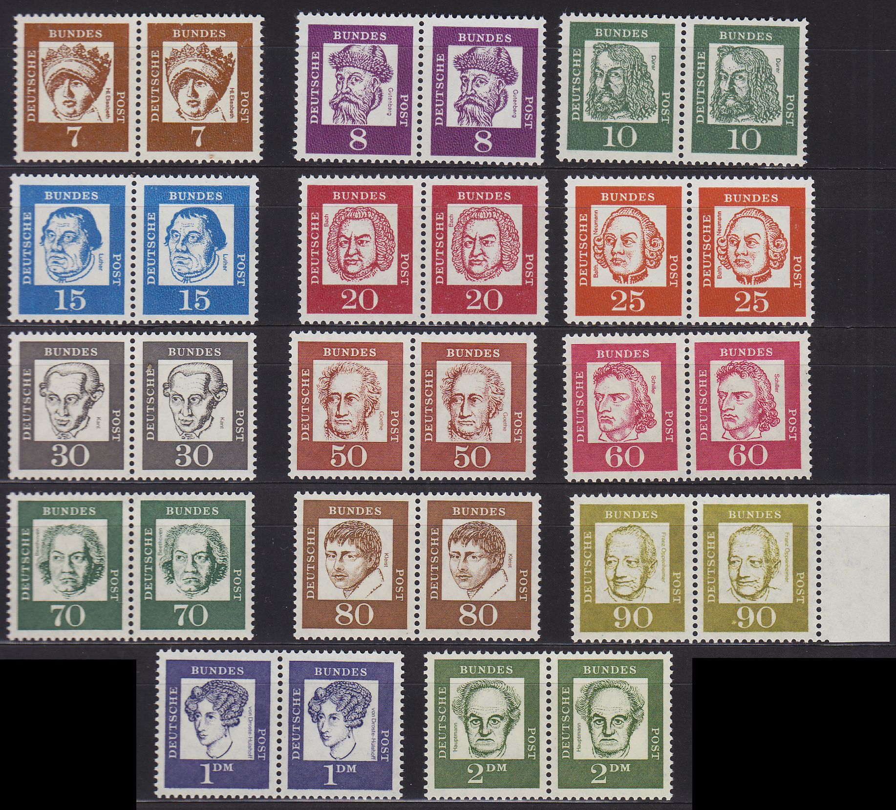 Buy GERMANY BUND [1961] MiNr 0347-62 y ( **/mnh ) [01] 2er