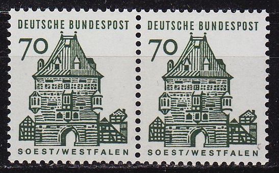 Buy GERMANY BUND [1964] MiNr 0460 2er ( **/mnh ) Bauwerke