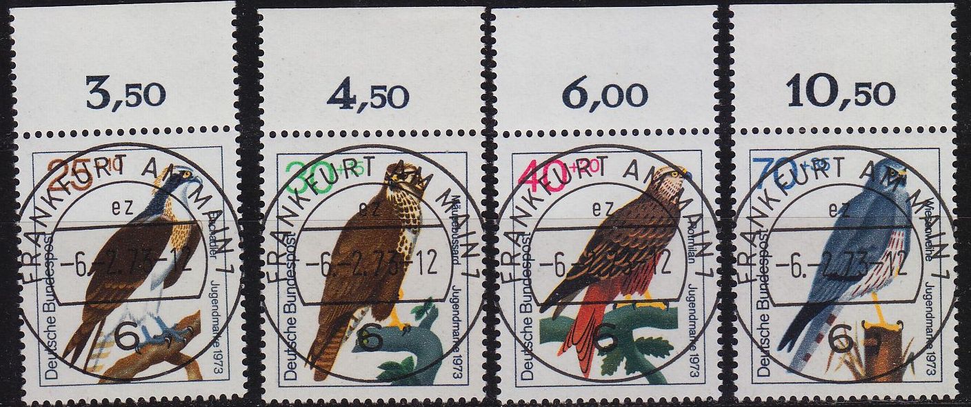 Buy GERMANY BUND [1973] MiNr 0754-57 ( O/used ) [01] Vögel Ersttag