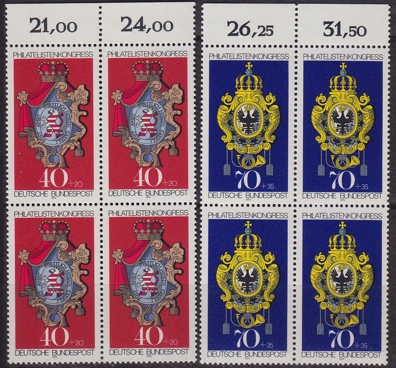 Buy GERMANY BUND [1973] MiNr 0764-65 ( **/mnh ) [02] Wappen 4er