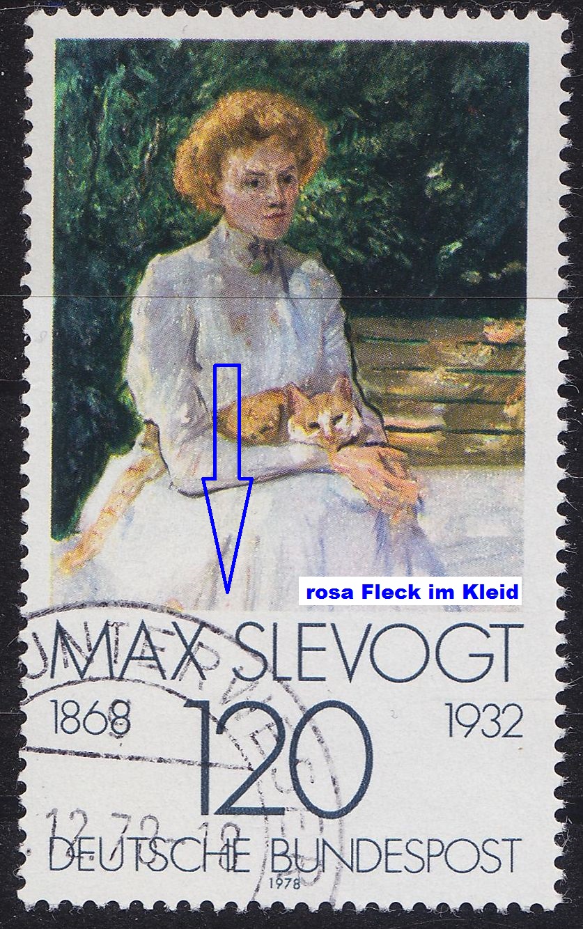 Buy GERMANY BUND [1978] MiNr 0988 F10 I ( O/used ) [03] Gemälde Plattenfehler