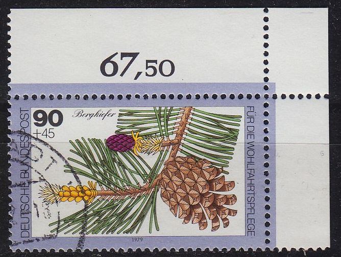 Buy GERMANY BUND [1979] MiNr 1027 ( O/used ) [01] Blumen Eckrand