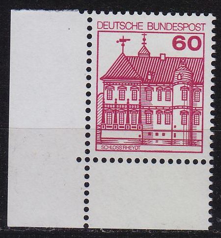 Buy GERMANY BUND [1979] MiNr 1028 A ( **/mnh ) [02] Bauwerke Eckrand
