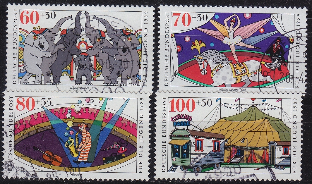 Buy GERMANY BUND [1989] MiNr 1411-14 ( O/used ) [04] Zirkus