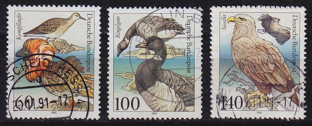 Buy GERMANY BUND [1991] MiNr 1539-42 ( O/used ) Vögel