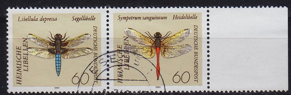 Buy GERMANY BUND [1991] MiNr 1546+47 F19 F20 2er ( O/used ) [01] Tiere Plattenfehler