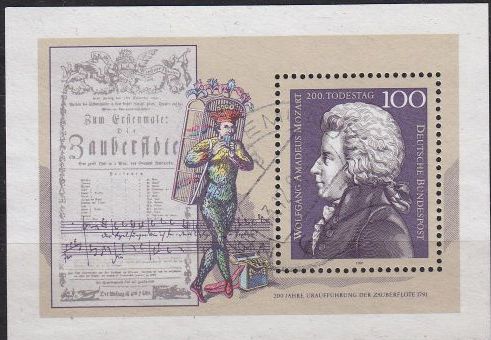 Buy GERMANY BUND [1991] MiNr 1571 Block 26 ( O/used ) Musik