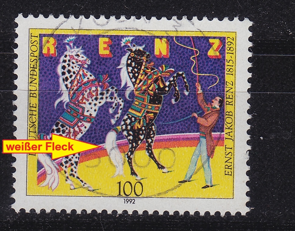Buy GERMANY BUND [1992] MiNr 1600 F16 II ( O/used ) [01] Plattenfehler
