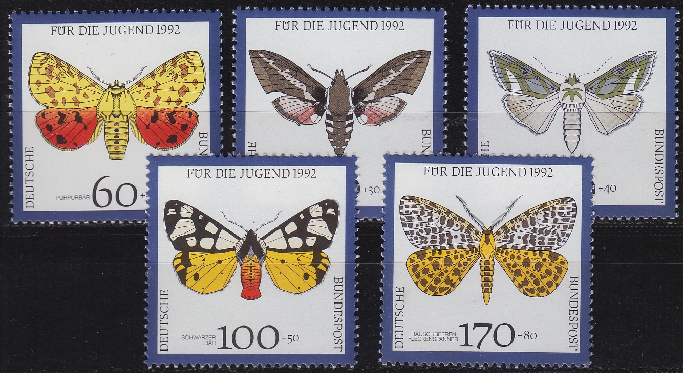 Buy GERMANY BUND [1992] MiNr 1602-06 ( **/mnh ) Schmetterlinge