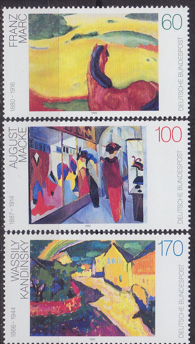 Buy GERMANY BUND [1992] MiNr 1617-19 ( **/mnh ) Gemälde