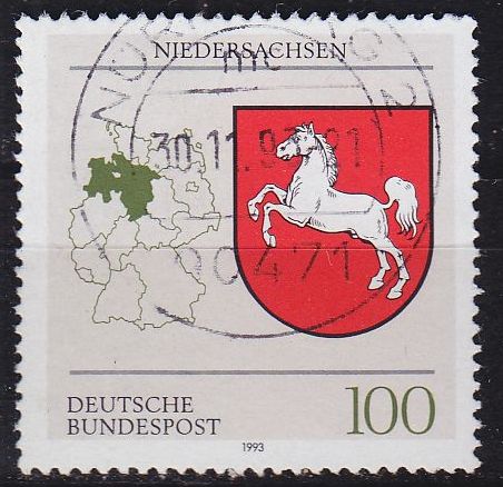 Buy GERMANY BUND [1993] MiNr 1662 ( O/used ) Wappen