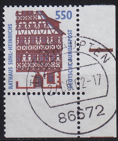 Buy GERMANY BUND [1994] MiNr 1746 ( O/used ) [06] Sehenswürdigkeiten Eckrand