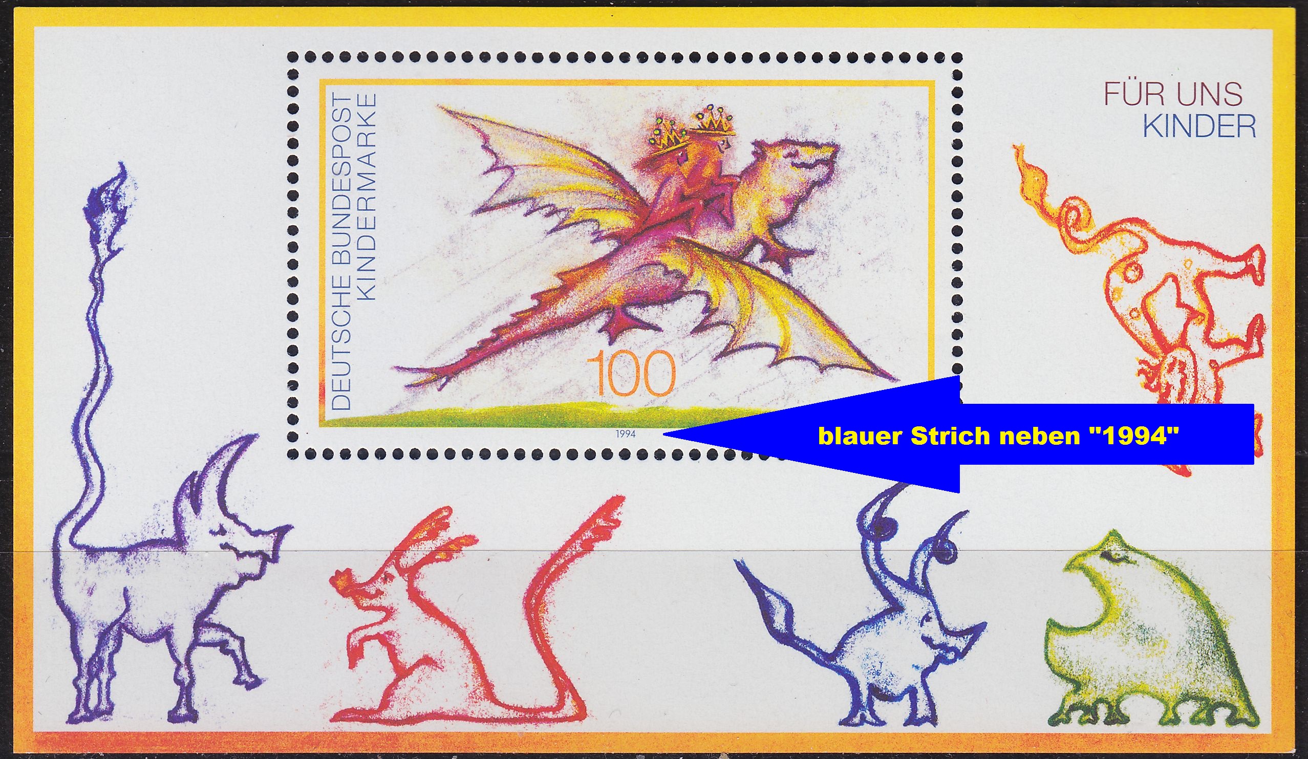 Buy GERMANY BUND [1994] MiNr 1754 Block 20 FA ( **/mnh ) Plattenfehler
