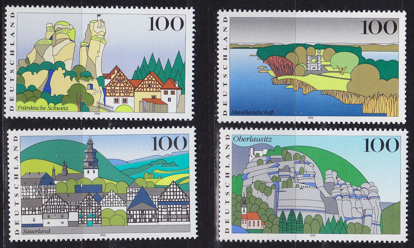 Buy GERMANY BUND [1995] MiNr 1807-10 ( **/mnh ) Landschaft