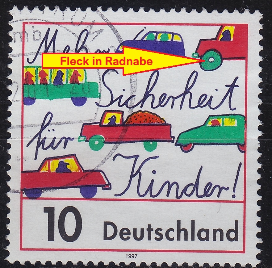 Buy GERMANY BUND [1997] MiNr 1954 F6B ( O/used ) [07] Plattenfehler