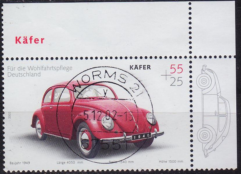Buy GERMANY BUND [2002] MiNr 2292 ( O/used ) [01] Autos Eckrand